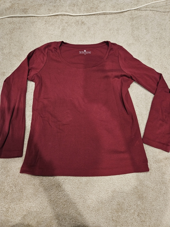 The Territory Ahead Tops - The Territory Ahead Women's Long Sleeve Scoop Neck Top - Burgundy